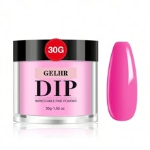 Gelhr 30g浸膏粉末，夏季淺粉溫暖色調，浸膏粉自製沙龍禮物適用於女性，不需使用美甲燈固化，適用於指甲自製沙龍，適用於年輕女性 - 彩色 - 查看 10