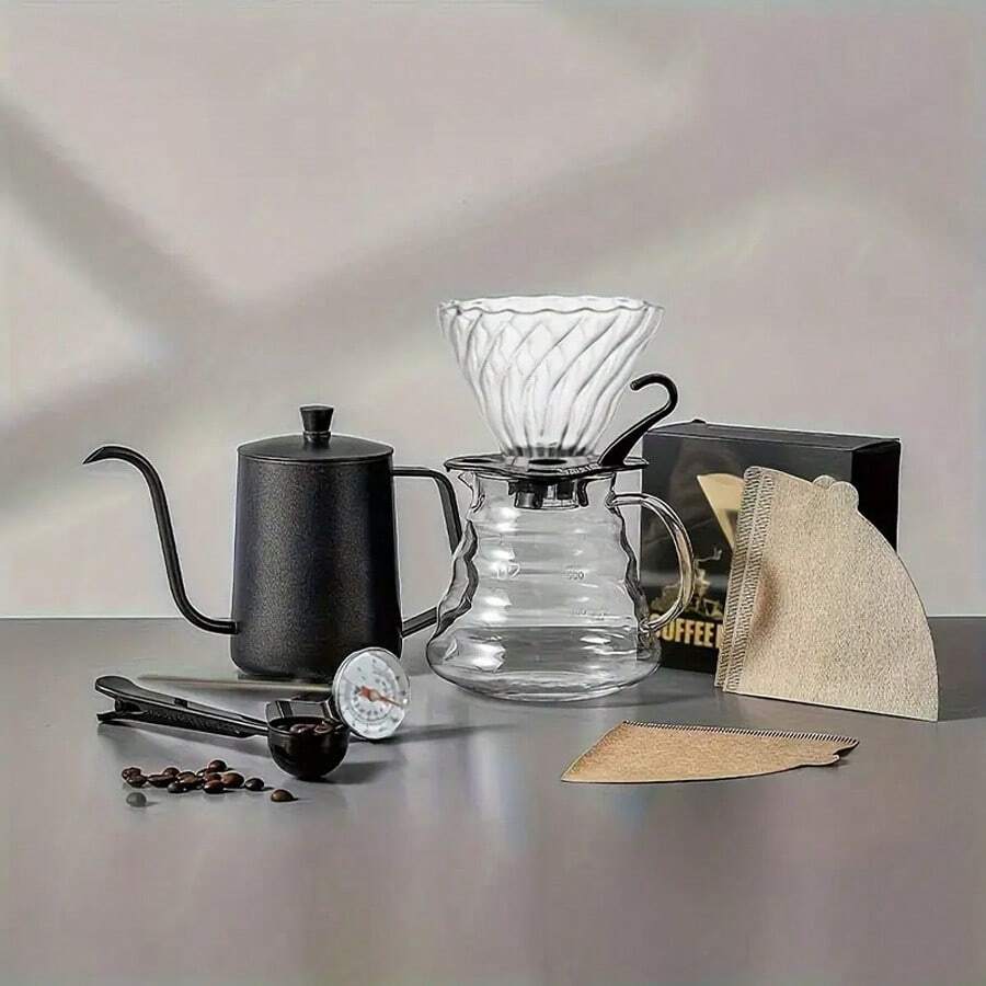 PourOver Coffee Set Coffee Press, Glass Coffee Pot, Pour Over Coffee