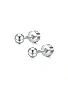 CIZME 2 piezas Pendientes de cartílago con circonita cúbica y ópalo plateado, anillos para el labio, joyería de piercing para cartílago/trago/hélice/concha, pendientes de cartílago/trago/hélice de acero inoxidable para mujer, pendiente de cartílago de 16G, pendientes de hélice con respaldo plano para cartílago, concha, joyería de piercing para mujer, pendientes de trago de 16G para mujer, pendientes de cartílago con respaldo plano de acero inoxidable, pendientes de botón con respaldo plano para labrete, concha, hélice, cartílago, trago, joyería de piercing