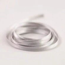 1 件/10 码 3 毫米窄长丝带书签发带 DIY 礼品包装蝴蝶结缎带双面丝带，圣诞节情人节