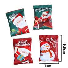 100 bolsas de embalaje para galletas navideñas - Bolsas reutilizables de aluminio para caramelos, chocolate y galletas - Material de PVC, decoraciones navideñas para fiestas festivas y suministros de envolver regalos (estilo aleatorio) Decoración navideña, Recuerdos de la fiesta de Navidad, Suministros para la fiesta de Navidad, Fiesta de Navidad, Feliz Navidad, Nochebuena - Multicolor - Ver 2