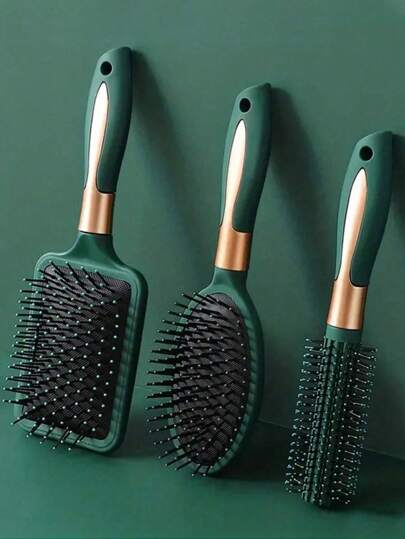 3pcs/Set Hair Brush Set: Styling Brush, Cushion Brush, Massage Brush, Curling Brush, Flat Brush, Makeup Brush, Barber Brush, Massage Comb, Coloring Brush, Scalp Massage Claw, Oval Ventilated Brush, Styling Brush, Barber Brush, Curling Brush, Cushion Brush, Massage Brush