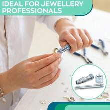 Mini draagbare ringmaatversteller, sieraden opnieuw vormen en repareren, eenvoudig verlengstuk, maatversteller voor ringen van edelmetaal