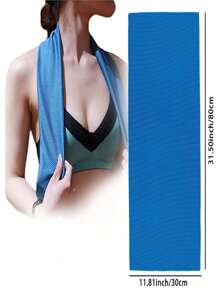 6 件裝頸部超細纖維冰巾降溫毛巾冰巾降溫毛巾頸部和臉部超細纖維降溫毛巾適合健身房、旅行、瑜珈、露營、跑步、戶外運動(6 種顏色)