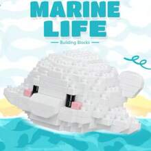 Tiny Particle Toy Building Block Set Plastic Ocean Creatures Series, Suitable For Festivals, Birthdays, And School Openings. Fun Pet Blocks, Interesting Mini-Challenging Blocks, Exercise Hands-On Skills, Building Block Set, DIY Creative Home Decor And Room Decoration Toy, Educational Science Toy, Adult Building Block Set Gift, Suitable For Festive Gifts, Birthday Gifts, New Year's, Chinese New Year, Valentine's Day, Easter, Mother's Day, Father's Day, Friends' Gifts Room Decoration