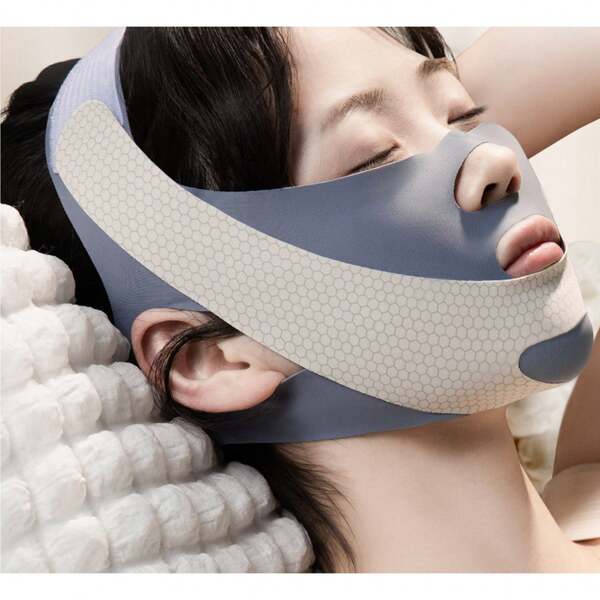 TOEDO Gesichtsmaske zum Schlafen, Gesichts-V-Masken-Bandage zum Schlafen, Training und Yoga. Sie sind leicht und atmungsaktiv.