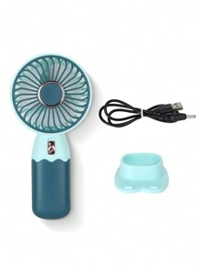 AOYI 1 pezzo Ventilatore portatile a batteria portatile con design elettroplaccato minimalista, incluso cavo di ricarica USB e funzione base porta telefono