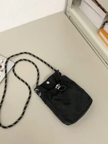 男士迷你手机肩包、单肩包或斜挎包 钱包包 斜挎包 侧包 学生学习用品 秋季邮差包 圆筒包 旧钱 圣诞礼物 假期趣味礼物 侧包 流浪汉腰包 手提包 旅行必需品包 露营斜挎包 夏季包 春季小包 钱包 斜挎包 迷你包 斜挎包 男士侧包 新生活用品 学生用品 男士必需品 男士小包 男士挎包 手机包 帆布手提包 - 黑色 - 查看 5