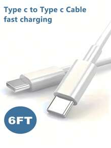 USB C 转 USB C 快速充电线 60W、车载充电器充电线、USB C 转 Type C 充电数据线兼容 16/17/17 Pro/17 Pro Max/iPad Pro/Air、手机充电器线兼容三星 Galaxy S25/S24/S23/S22/S21/S20 系列及更多 Type C 设备 - 多色 - 查看 13