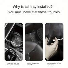 1 Stück Neuer Autoscher-Behälter - einfache Einweg-Aschentfernung, fortschrittliches windgeschütztes Design, Metallinnenauskleidung für langanhaltende Nutzung - neuestes Design, stilvolles und modernes Aussehen, ultra-praktisch für Autobesitzer