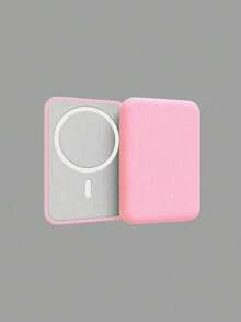 1 个 9.6 * 6.4 厘米磁性 Magsafe 保护壳兼容 Apple 无线充电器，哑光饰面（不含电池） - 粉色 - 查看 2
