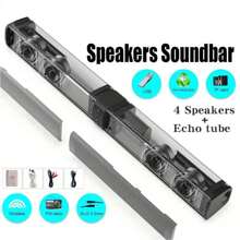 Soundbar Pc Gamer Subwoofer P2 Max Tv Notebook Mobile Tablet Portable Home Cinema Splitter Soundbar Bluetooth Speaker - Black - View 4