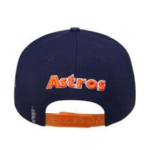 Pro Standard Houston Astros Retro Classic Logo Mũ snapback màu hải quân/màu cam nửa đêm - Màu xanh lam - Xem 4