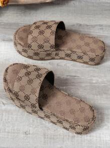 Women's Plus Size Khaki Wide-Fitting Sandals, Outdoor Wedge Heel Platform Sandals, Summer Fashion Slip-On Sandals Beach Shoes Valentines