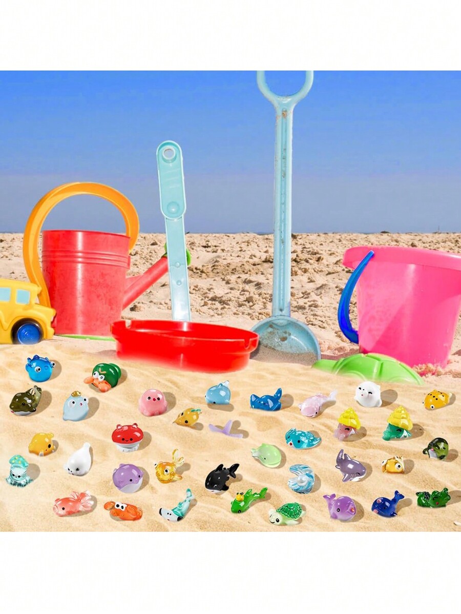 5/10/20/30pcs Mini Ocean Resin Animals Tiny Sea Animals Figurines