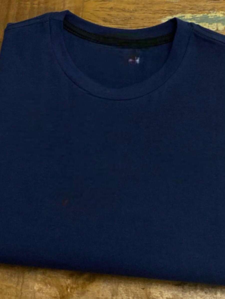 Men T-Shirts - 藏蓝色 - 查看 1