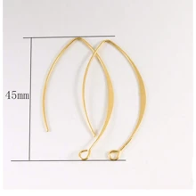 10/20pcs/Pack Copper French V-Shape Earring Hooks, Earring Components DIY Jewelry Making Supplies - 20pcs/pack - View 6