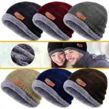 Men Hat Set - Kahverengi kap + Eldiven - Görünüm 4