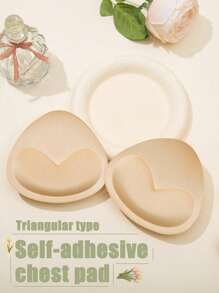 11cm/4,33 polegadas/1 Par de Almofadas de Silicone Autoadesivas com Espuma Fina Superior e Ultra-Espessa Invisível Inferior para Maiô e Maiô Bikini, Almofadas de Sutiã Push-Up, Almofadas de Copo de Sutiã de Cores Sólidas