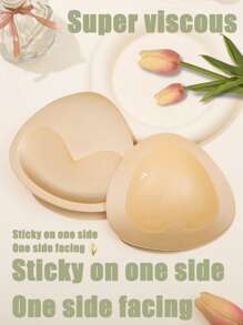 11cm/4,33 polegadas/1 Par de Almofadas de Silicone Autoadesivas com Espuma Fina Superior e Ultra-Espessa Invisível Inferior para Maiô e Maiô Bikini, Almofadas de Sutiã Push-Up, Almofadas de Copo de Sutiã de Cores Sólidas