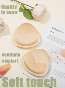 11cm/4,33 polegadas/1 Par de Almofadas de Silicone Autoadesivas com Espuma Fina Superior e Ultra-Espessa Invisível Inferior para Maiô e Maiô Bikini, Almofadas de Sutiã Push-Up, Almofadas de Copo de Sutiã de Cores Sólidas