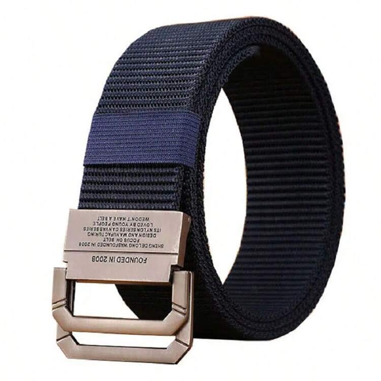 Cinturón de hombre de lona militar tejida de nailon, estilo casual y de moda, cinturón de lujo vaquero para la cintura. Adecuado para verano, escuela, casual, negocios, novio, esposo, padre, hombre, uso diario, moda, adolescente, al aire libre, vacaciones, atlético, viaje, calle, bohemio, otoño vintage, otoño-invierno, accesorios. Adecuado para adolescentes, jóvenes, hombres, casual, al aire libre, atlético, vacaciones, regalos de graduación, cumpleaños, uso diario. - A - Añade 12