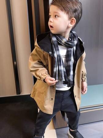 Chaqueta reversible con capucha cortavientos para niños preadolescentes, ropa exterior casual de doble cara para niños de 4 a 7 años, adecuada para actividades al aire libre