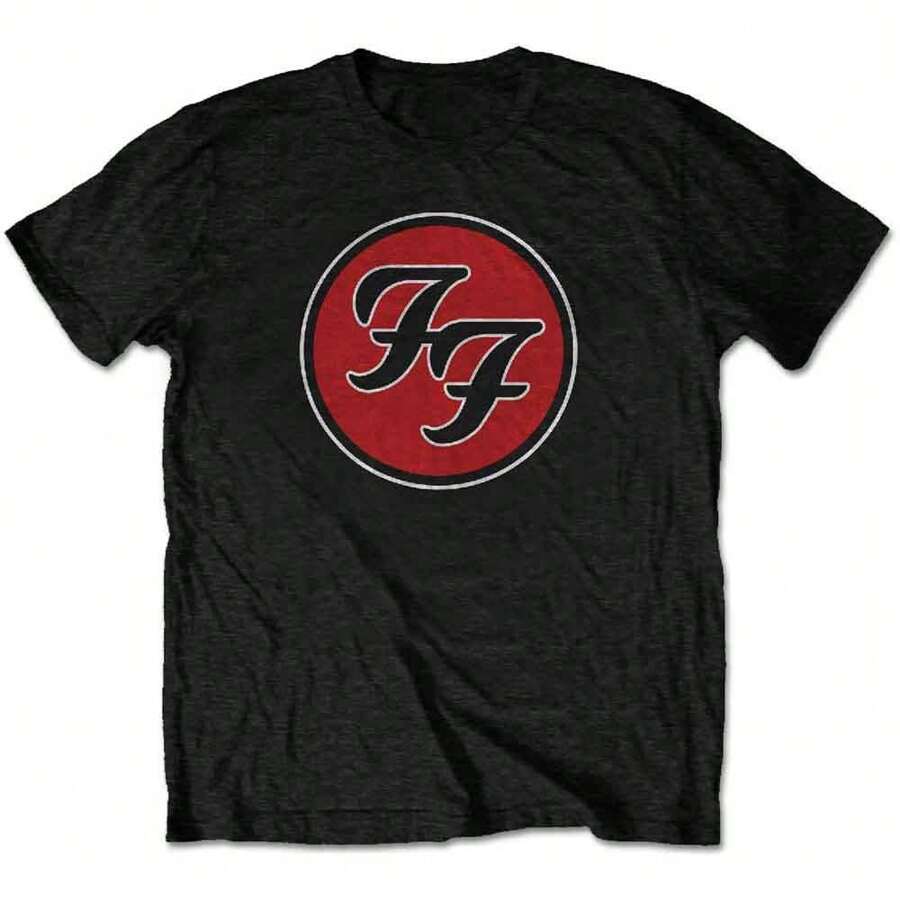 Foo Fighters | Official Band T-Shirt | FF Logo - 48-Hour Fast Shipping!  - Black - View 1