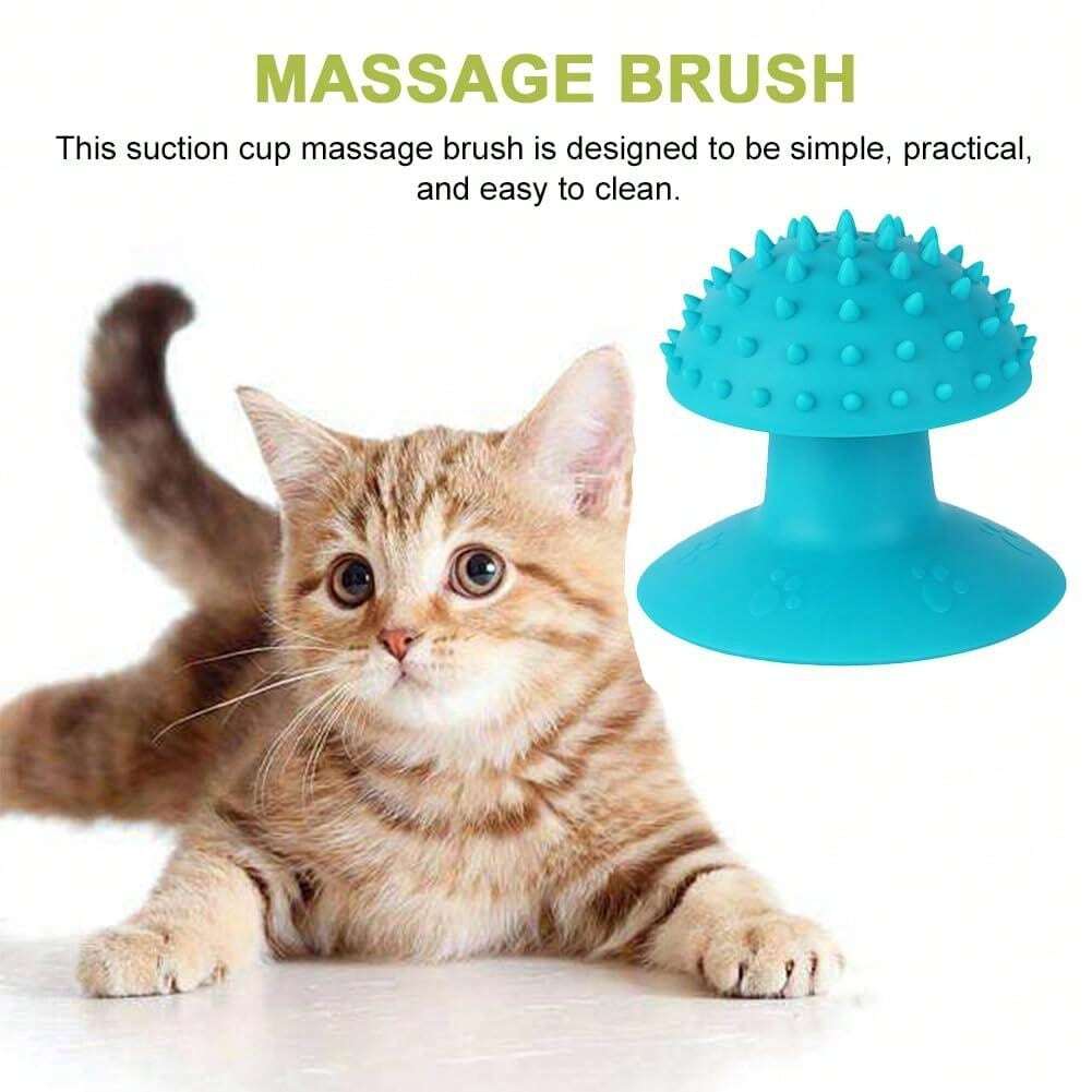 Suction Cup Cat Scratch Tickle Cat Comb Soft Wall Corner Massage Combs