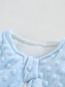 Newborn Baby Sleeping Bag, 0-6 Months, Quilted Velour Backless Vest Style Swaddle Wrap Blanket For , With Sleeveless And Anti-Kick Design