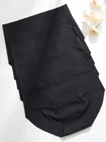 5 Stücke/Packung Nahtlose Hipster-Höschen mit hoher Taille, unsichtbare Damen-Unterwäsche mit voller Abdeckung
