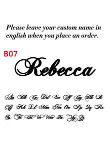 1pc Personalized Stainless Steel Customized Name Cutout Geometric Pattern Square Pendant Necklace, Stylish Jewelry Gift For Friends - Silver - View 11