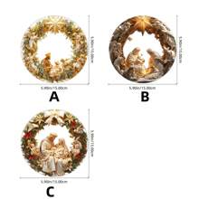 1PC 15CM pandantiv decorativ acrilic transparent model Iisus sufragerie dormitor verandă decorarea peretelui casei - Multicolor - Vizualizare 8