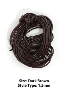 5 Meters 1-3mm Genuine Cow Leather Round Thong Cord DIY Bracelet Findings Rope String For Jewelry Making - Multicolor - View 17