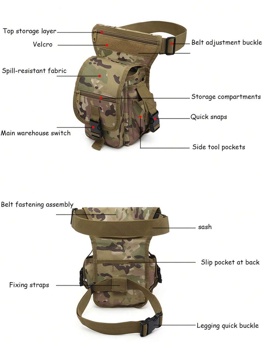 Outdoor New Leg Bag Mountaineering Equipment Adventure Kit Portable