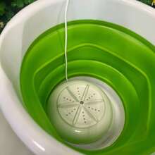 MINI CUBETA LAVADORA DE ROPA PORTATIL PLEGABLE - Multicolor - Ver 4