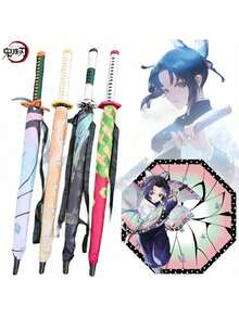 Paraguas de mango largo, paraguas largo grande katana, regalo de anime espada katana - San Dai - Ver 2