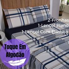 Sheet Sets With Pillowcases - 藍色條紋 - 查看 3