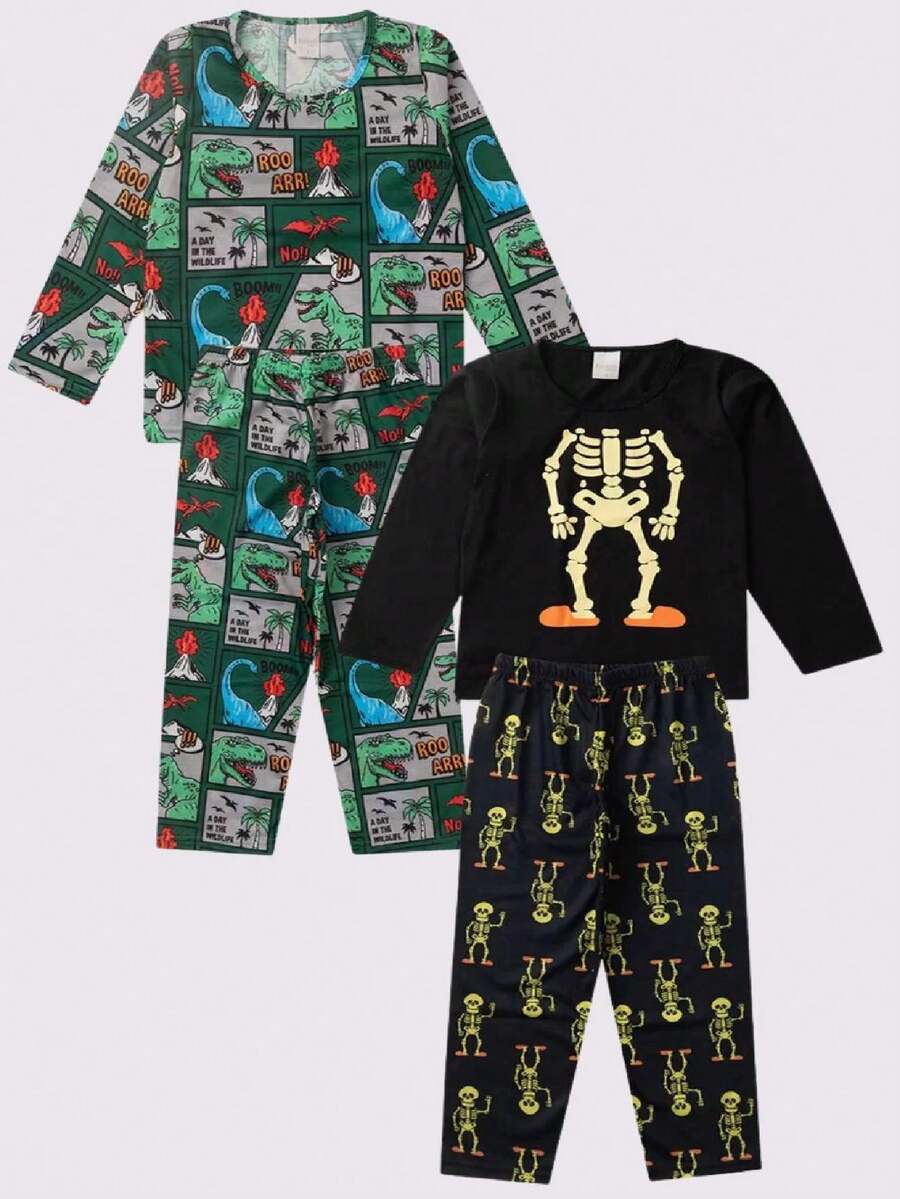 Young Boys Pajamas - 彩色 - 查看 1