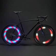 32LED Switchable Bicycle Wind Fire Wheels Double-Sided Colorful Spoke Lights, Mountain Bike & Fixed Gear Cycling Equipment, Night Riding Warning Light - one-size - View 3