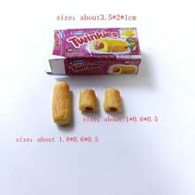 1/12 比例微型 Hostes、S 蛋糕娃娃屋食品迷你蛋糕微型娃娃屋杂货迷你娃娃食品立体模型和零食蛋糕适用于 Blyth 娃娃 ob11 生日礼物配件迷你厨房粘土食品配件 - 彩色 - 查看 7