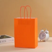 12pcs Kraft Paper Bags - Fashionable Packaging Solution, Gift Wrapping, Reusable Shopping, Party Decor, Craft Project Bag - Suitable For Small Businesses, Baked Goodies Souvenirs, And Wedding Decor, Back To School Valentine Day - Multicolor - View 75