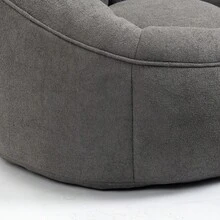 Bedding Bean Bag Sofa Chair High Pressure Foam Bean Bag Chair Adult Material With Padded Foam Padding Compressed Bean Bag With Footrest - 灰色+超細纖維 - 查看 15