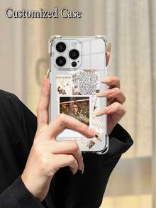 Funda de teléfono personalizada con diseño de cartel vintage, funda suave de silicona transparente y a prueba de golpes con fotos y imágenes personalizables para protección completa de teléfonos Apple, compatible con iPhone 6/7/8/XS/XR/11/12/13/14/15 Plus. La mejor opción para regalos como bodas, cumpleaños, graduaciones, aniversarios, San Valentín y Navidad. - transparente - Ver 2