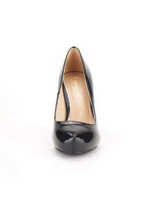 Women's Low Stiletto Heel Classic Elegant Versatile Dress Platform Office Work Pumps Shoes - màu đen - Xem 6