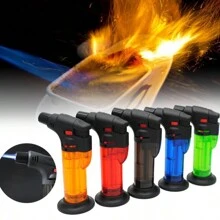 Mini Rechargeable Torch Lighter For Kitchen - Red - View 3