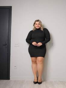 Plus Size Dresses - màu đen - Xem 6