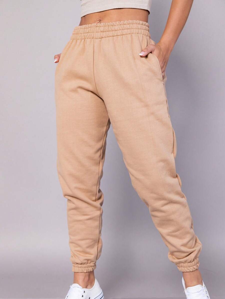 Women Sweatpants - Màu nâu Mocha - Xem 1