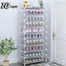 10 Layer Simple Shoe Rack Metal Shoe Shelf Footwear Amazing Shoerack Living Room Furniture Space Saving Shoes Organizer Stand Holder
