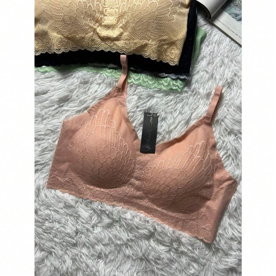 Women Bras & Bralettes - 玫紅色 - 查看 1